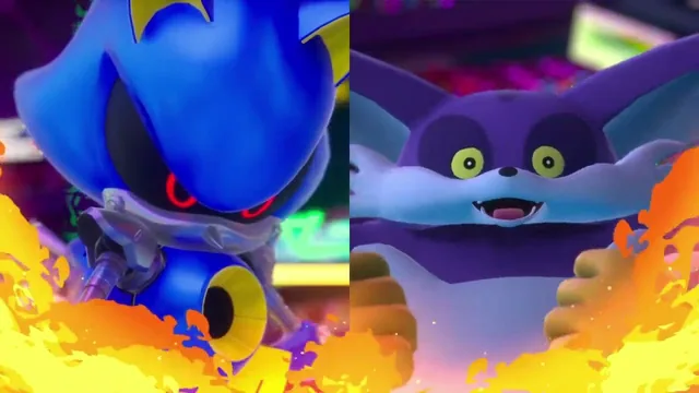 Sonic Racing: CrossWorlds — Metal Sonic Rival Lines voice pack cover art showing games characters