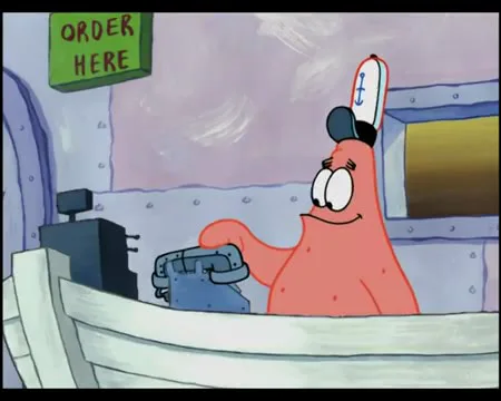 SpongeBob SquarePants - Is this the Krusty Krab? voice pack cover art showing cartoons characters